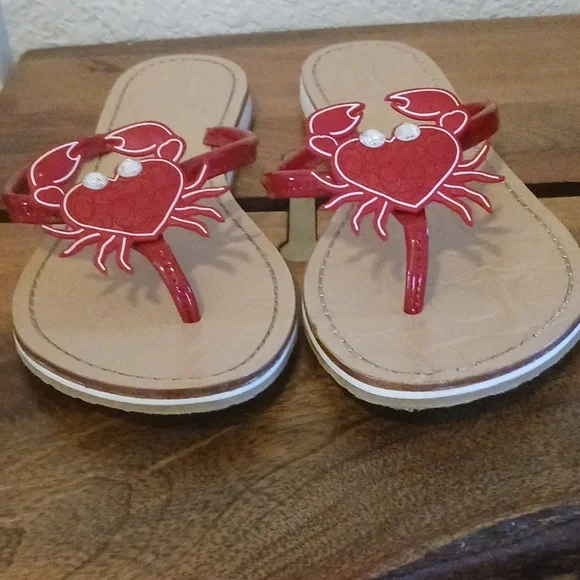 Coach Rare Marina Crab Slippers Size 8.5 - Picture 9 of 13